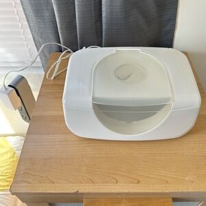Munchkin Bright & Warm Baby Wipe Warmer w/ Nightlight White MKCA0517 Tested